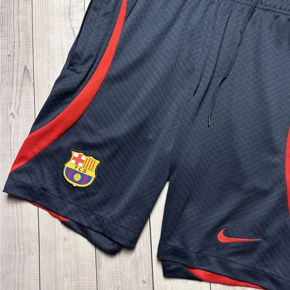 Nike Barcelona Navy and‎ Red Soccer Shorts